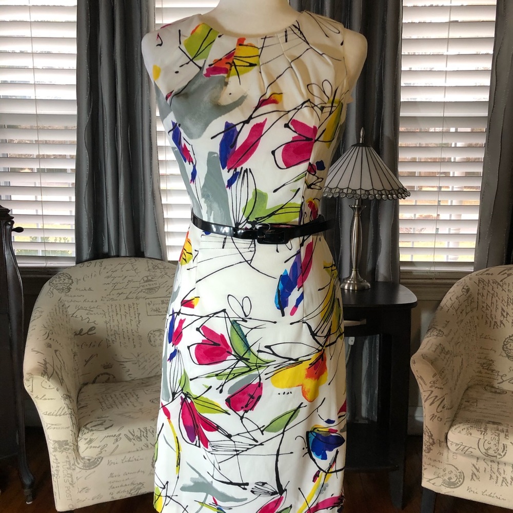 Multi-colored Dress Barn dress size 6 NWT